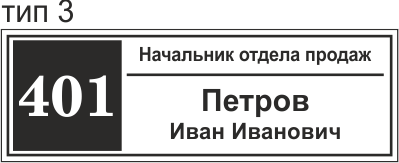 купить табличку на дверь с фамилией